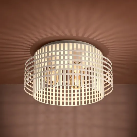 Oltamar Stars of Light Lampa sufitowa beżowa, Ø 48 cm, metalowa