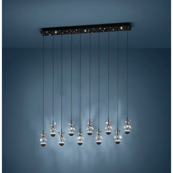 EGLO Stars of Light Pianopoli Żyrandol LED 87 cm Czarny