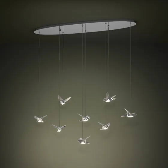 EGLO Stars of Light Paratebueno - Żyrandol LED chrom, 8-punktowy