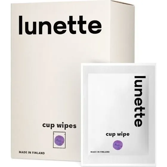 Lunette Cup Wipes – chusteczki do dezynfekcji kubeczka i dysku, 20 szt.