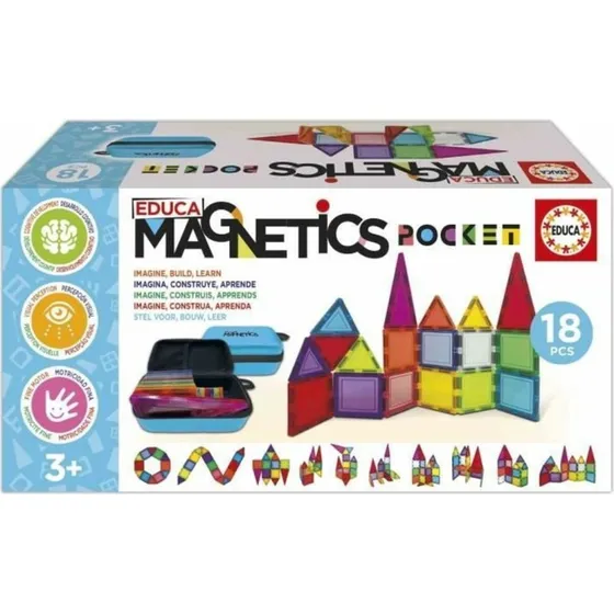 Educa Magnetics – układanka magnetyczna z 18 elementami w etui