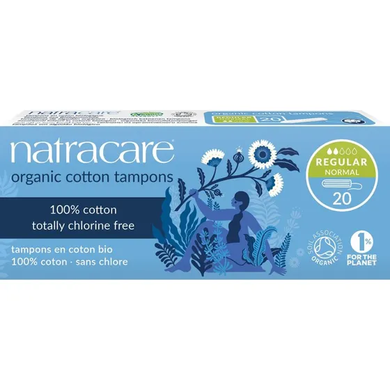 Natracare Tampony Organic Cotton Regular 20 szt.