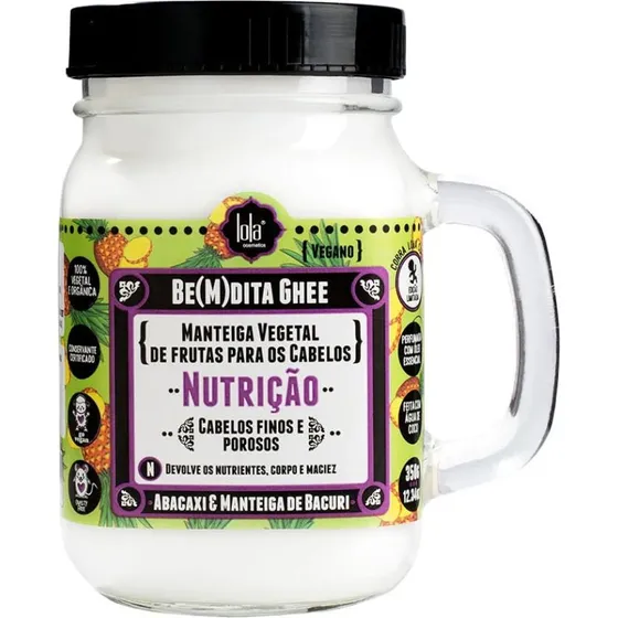Lola Cosmetics Be(M)dita Ghee Maska do włosów z ananasem, 350g