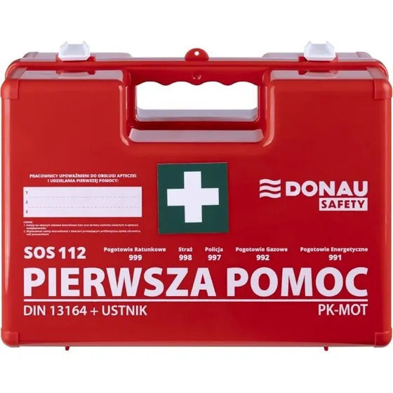 Apteczka DONAU Safety K-10+A pomarańczowa plastikowa