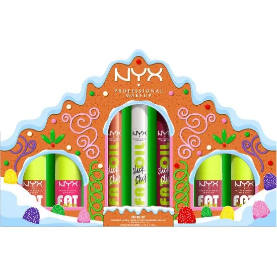 NYX Professional MakeUp Holiday Fat Gingerbread House Kit - Zestaw do ust