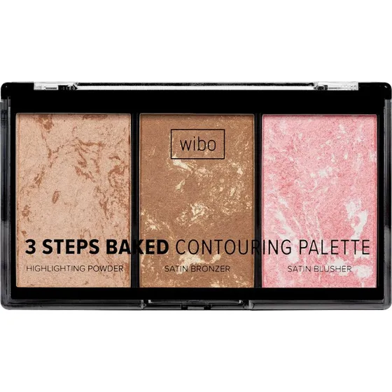 Wibo 3 Steps Baked Contouring Palette paleta do konturowania 10g