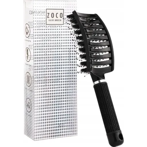 SisterYoung ZOCO Black – Szczotka do włosów z włosiem dzikim