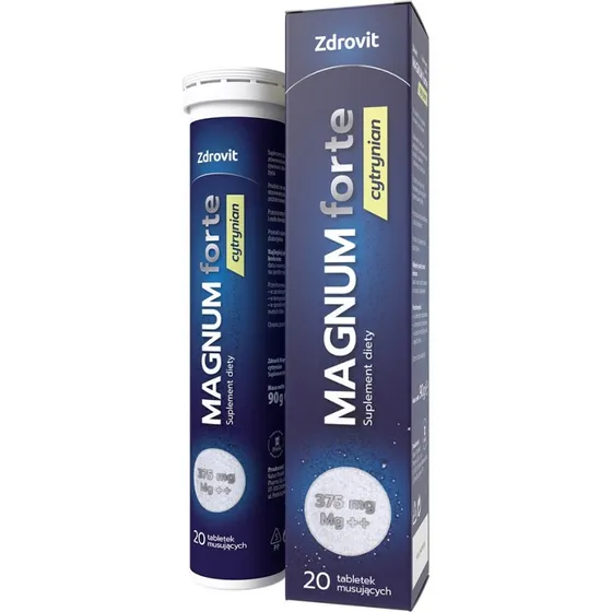 Zdrovit Magnum Forte Cytrynian 20 tabletek musujących