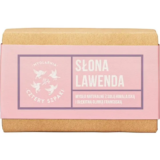 CZTERY SZPAKI Słona Lawenda - naturalne mydło w kostce, 110g