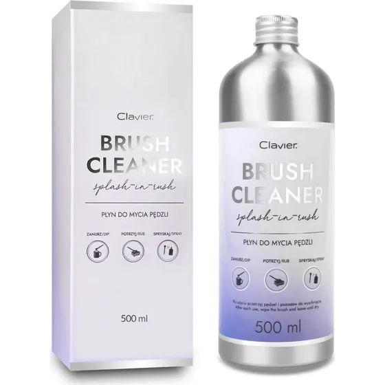 Clavier Brush Cleaner płyn do mycia pędzli 500ml