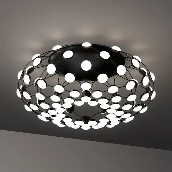 Luceplan Mesh Lampa Sufitowa LED Ø 72 cm - Black