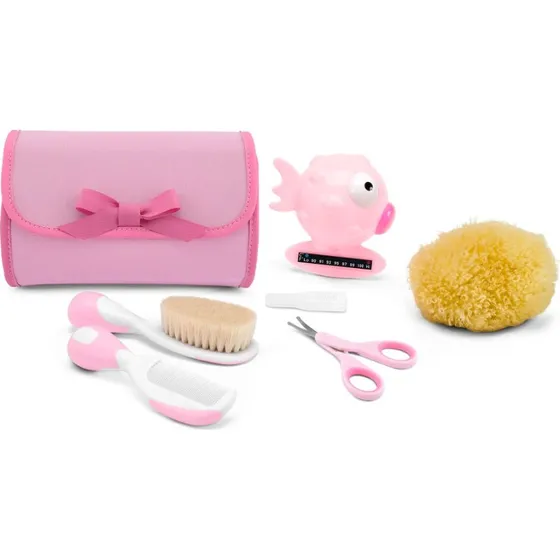 Chicco My First Beauty zestaw akcesoriów do higieny i kąpieli, różowy