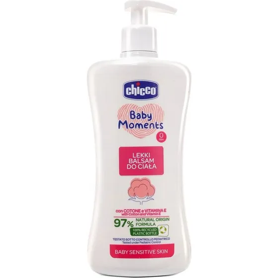 Chicco Baby Moments lekki balsam do ciała 0m+ 500ml
