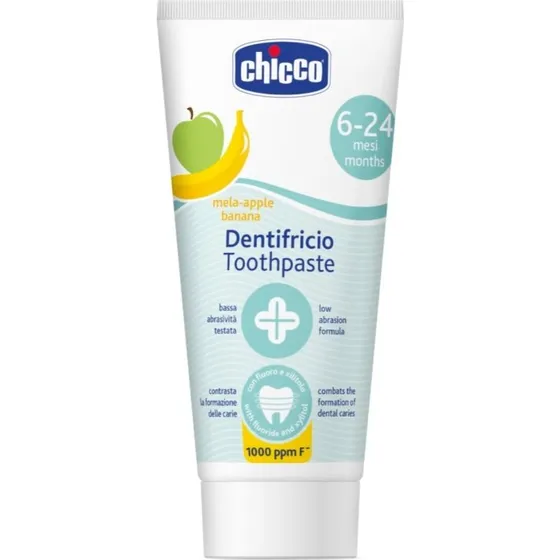 Chicco Pasta do zębów jabłkowo-bananowa z fluorem 50 ml