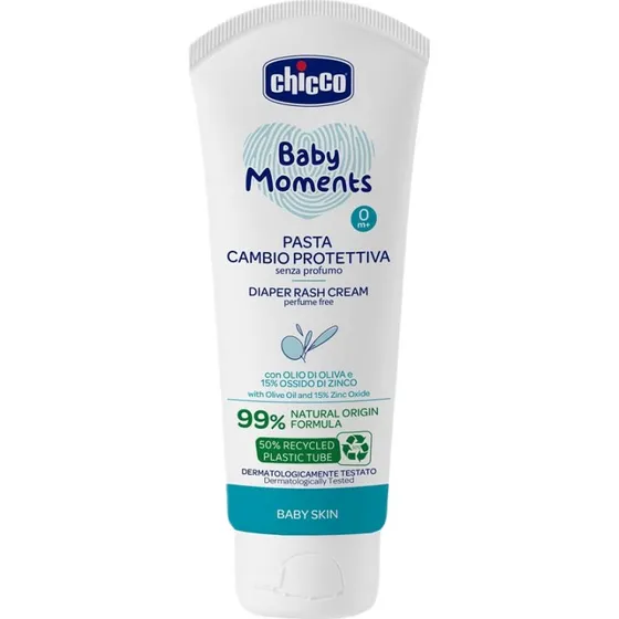 Chicco Baby Moments bezzapachowy krem na wysypkę pieluszkową 100ml