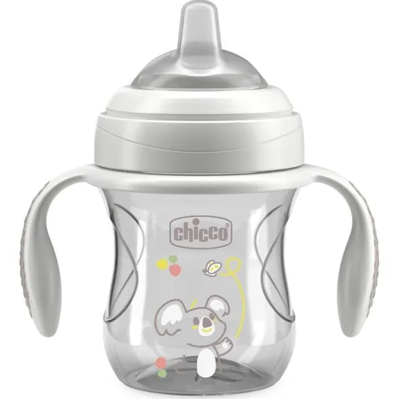 Chicco Transition Cup – Kubek treningowy 200ml, Szary
