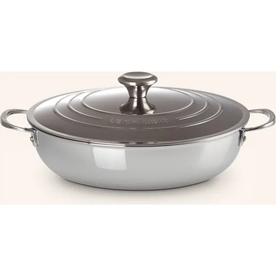 Le Creuset Patelnia 3-Ply Plus 30 cm ze stali nierdzewnej z pokryw