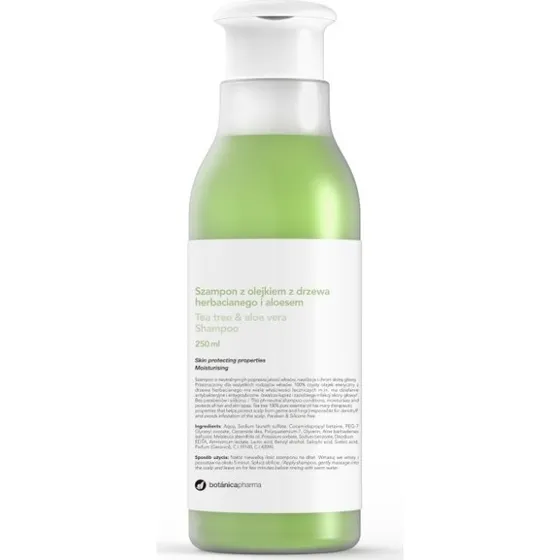 Botanicapharma Szampon z olejkiem z drzewa herbacianego i aloesem 250 ml