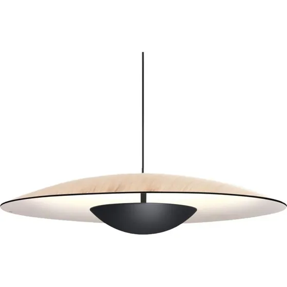 MARSET Ginger żyrandol LED Triac Ø42cm dąb/biała