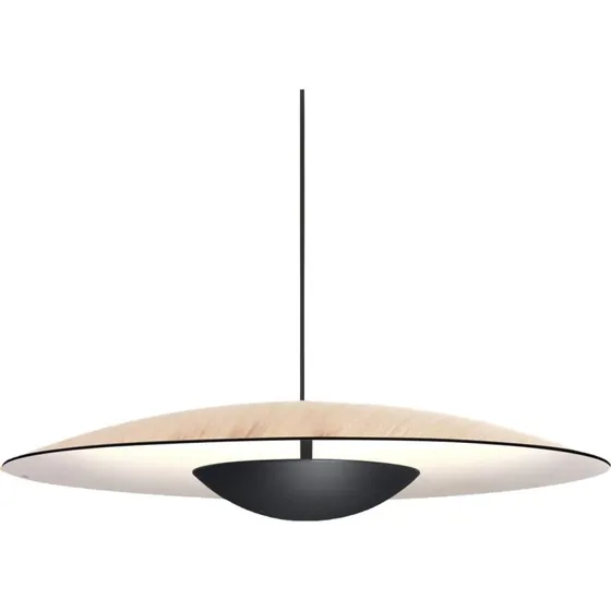 MARSET Ginger żyrandol LED Triac Ø32cm dąb/biała