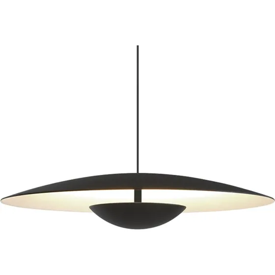 MARSET Lampa wisząca LED Ginger Triac Ø32cm czarno-biała