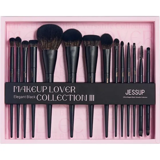 JESSUP Matte Black Versatile Brush Collection zestaw 14 szt.