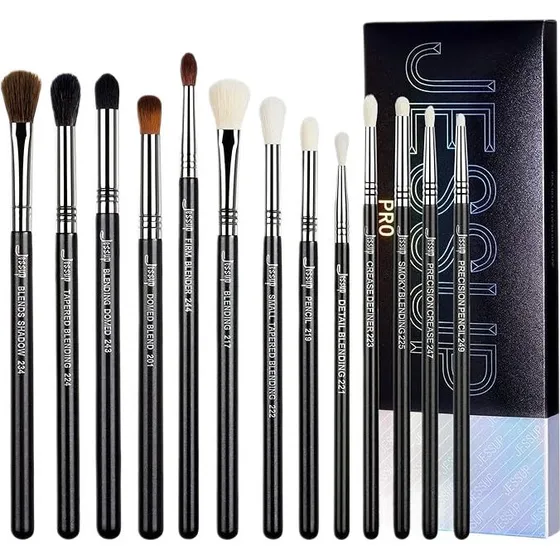 Jessup Pro Blending Brushes T338 - Zestaw 13 pędzli do makijażu oczu