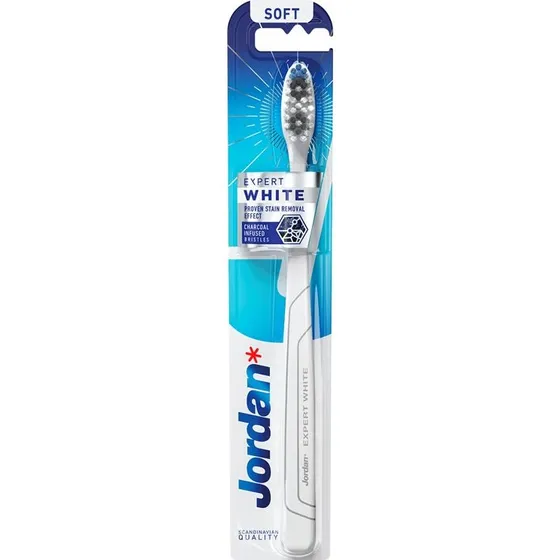 Jordan Expert White szczoteczka do zębów Miękka, 1 szt.