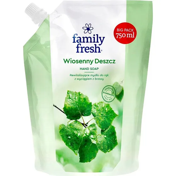 Family Fresh Wiosenny Deszcz mydło do rąk z brzozą 750ml