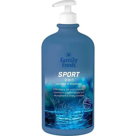 Family Fresh Sport 2in1 Szampon i Żel pod prysznic 1000ml
