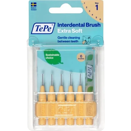 TePe Extra Soft szczoteczki międzyzębowe 0.45mm, 6 sztuk