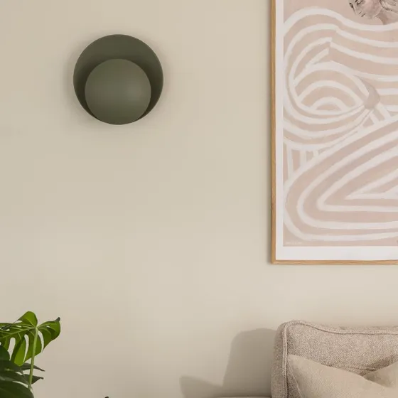 Globen Lighting Kinkiet ORBIT, zielony, metal, Ø 30 cm