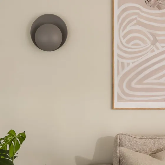 Globen Lighting Kinkiet ORBIT szary metal Ø 30 cm