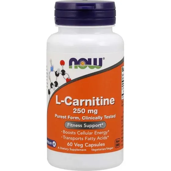 NOW L-Karnityna 250 mg Carnipure 60 kapsułek