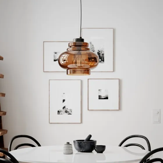 By Rydéns Lampa wisząca Dolores Ø30 Brandy