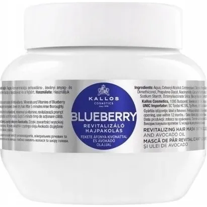 Kallos Maska Rewitalizująca do Włosów Blueberry 275ml