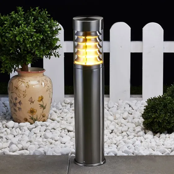 Lindby Enja Lampa Ogrodowa Słupek 50 cm, Stal Nierdzewna, IP44