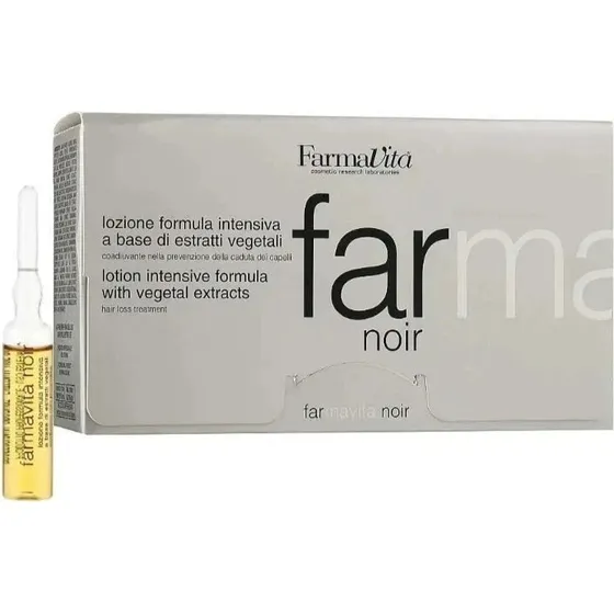 Farmavita Far Noir Lotion kuracja na wypadanie włosów i łupież 12x8ml
