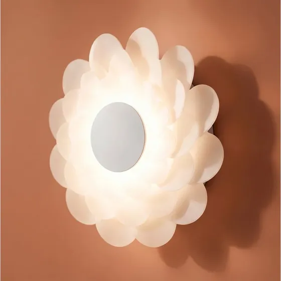 Lucande Bloem Kinkiet LED, biały, Ø 40 cm, 3-stopniowa regulacja