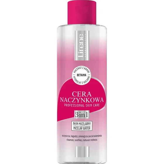 Lirene Płyn micelarny 3w1 Cera Naczynkowa 200ml