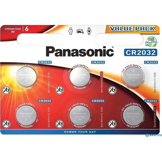 Panasonic CR2032 Bateria Litowa 3V, 1 szt.