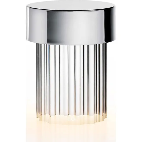 Flos Last Order Fluted - Przenośna lampa stołowa Polished Inox