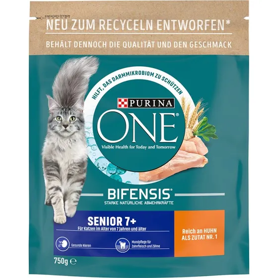 Purina ONE Senior 7+ Karma sucha dla kota, 2 x 750 g