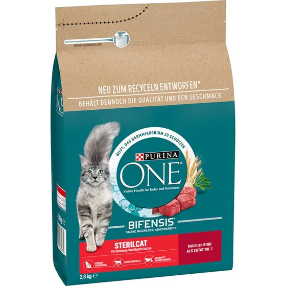 Purina ONE SterilCat Wołowina - 2 x 2,8 kg