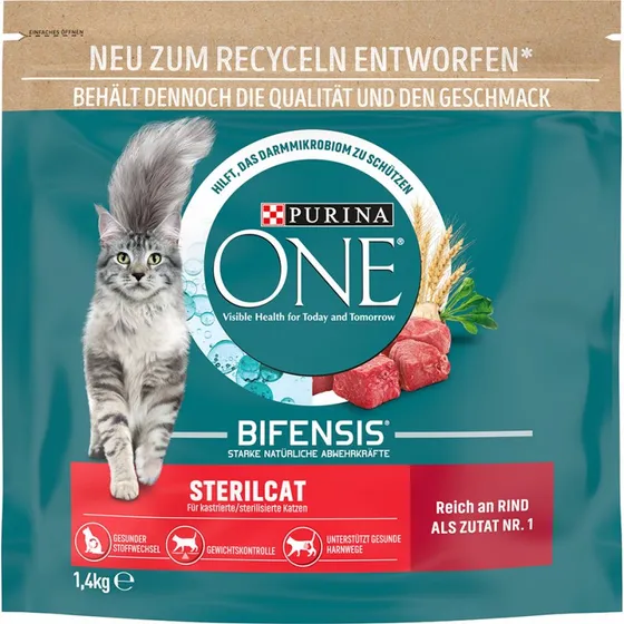Purina ONE SterilCat wołowina, 1,4 kg