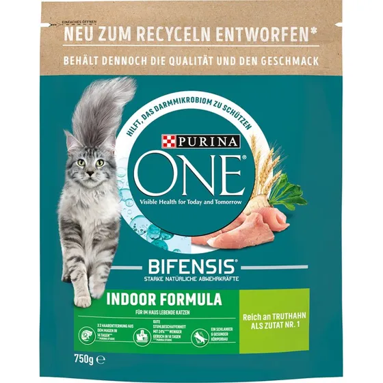 Purina ONE Indoor Formula Karma sucha dla kota, 2 x 750 g