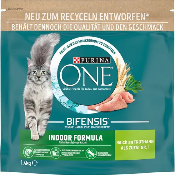 Purina ONE Indoor Formula z indykiem, 1,4 kg