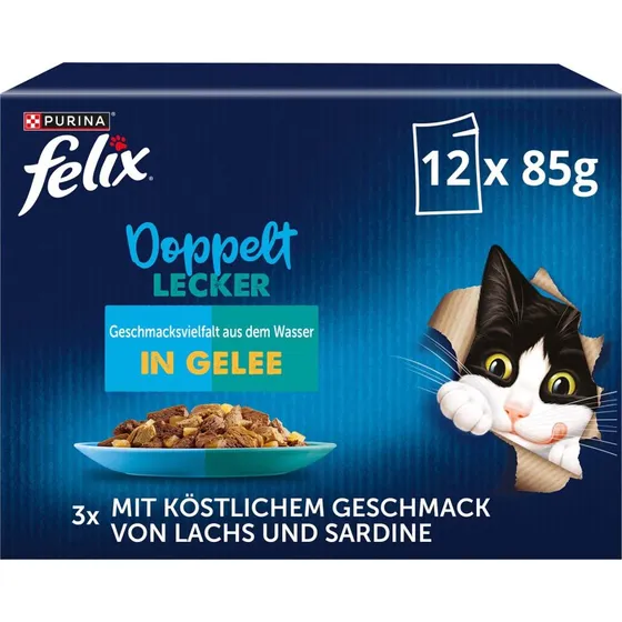 Felix Doppelt Lecker Różnorodność smaków z wodą, 12x85 g