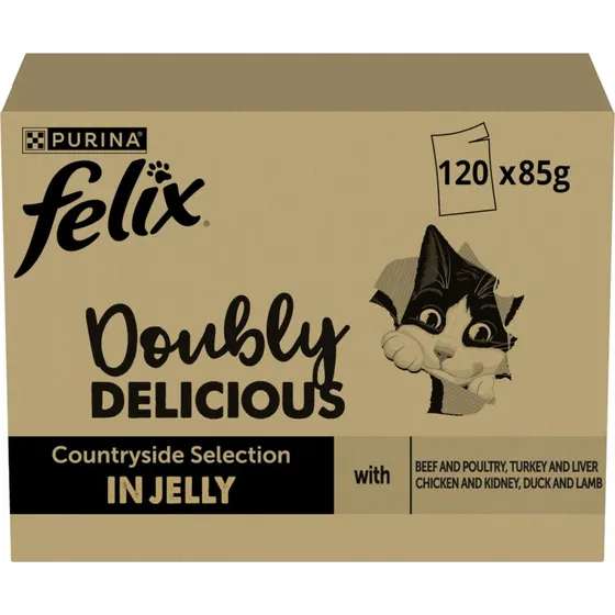 Felix Fantastic Duo Mix - Mokra karma dla kota, 120 x 85 g