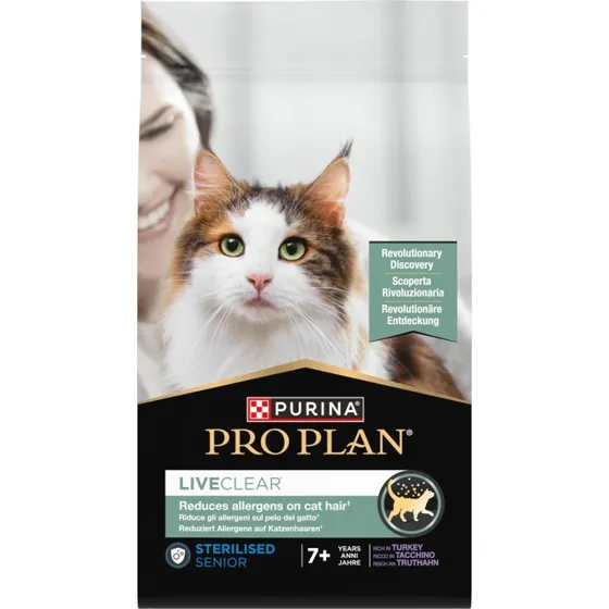 Purina Pro Plan LiveClear Sterilised Senior 7+ Indyk 1,4 kg